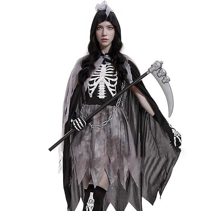 Skeleton Skull Grim Reaper Dress