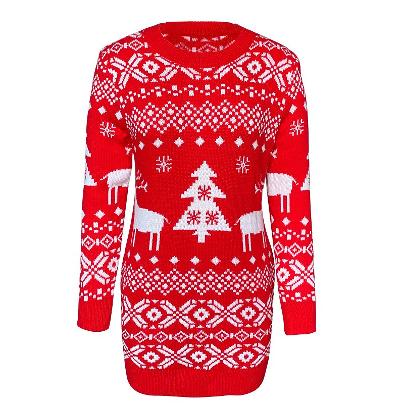 Nordic Reindeer & Tree Ugly Christmas Sweater