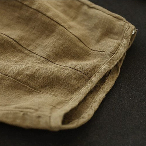 Classic Linen Loose Pants with Pocket - Retrorobe