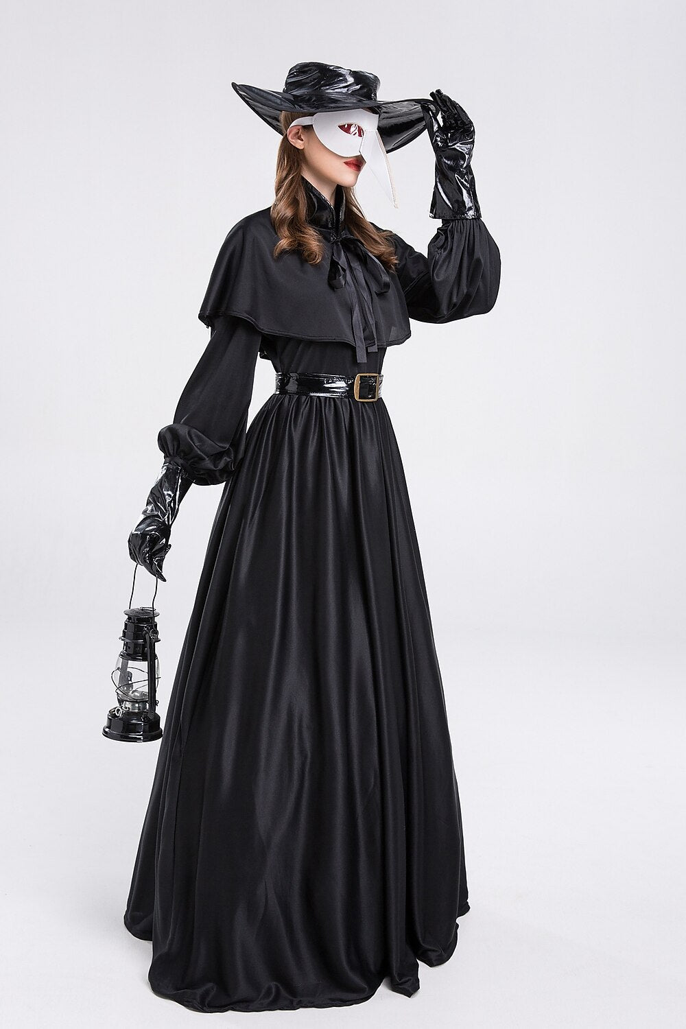 Women's Plague Doctor Costume Cloak