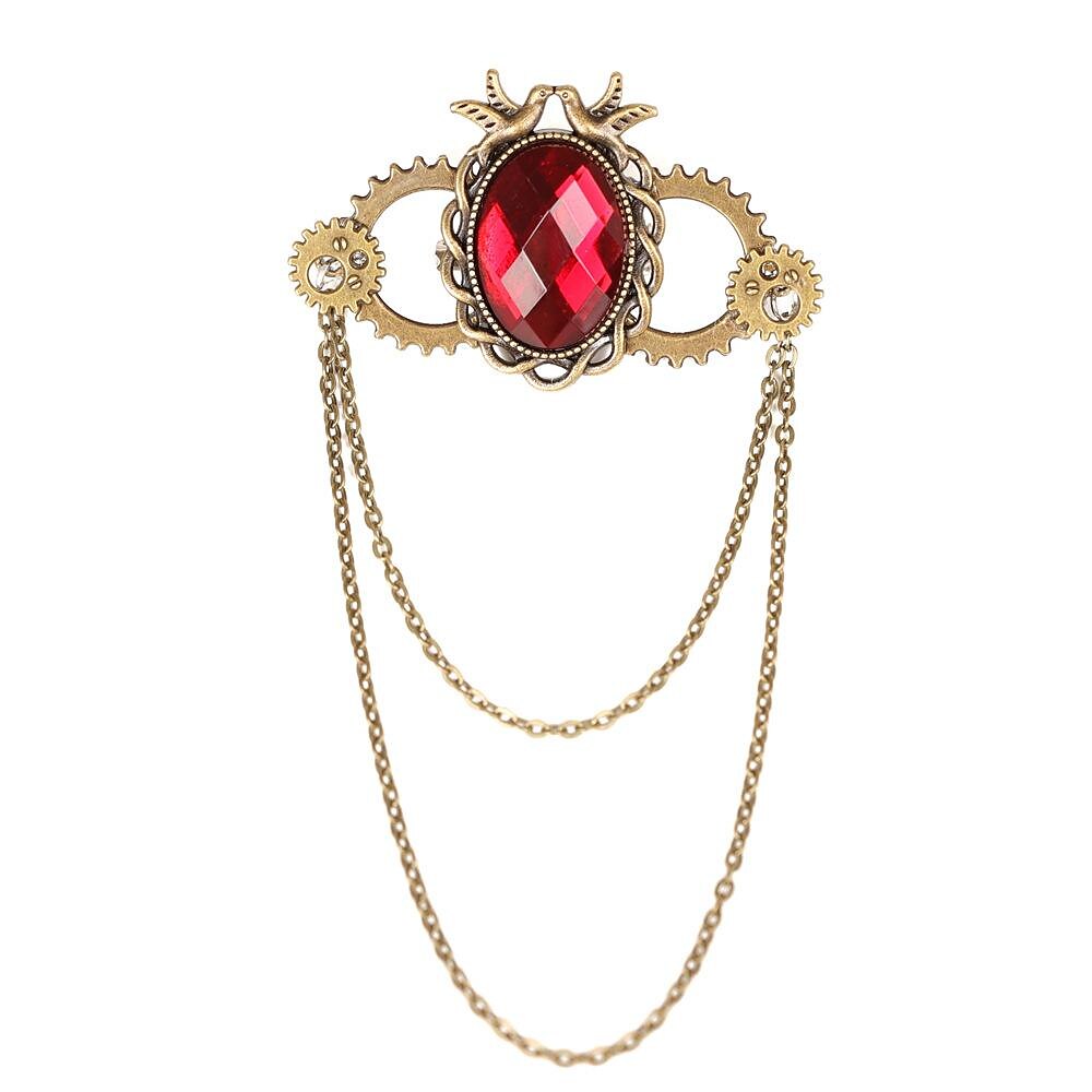 Steampunk Brosche Pin Ruder Brosche Schild Brosche Anstecknadel Abzeichen Brosche