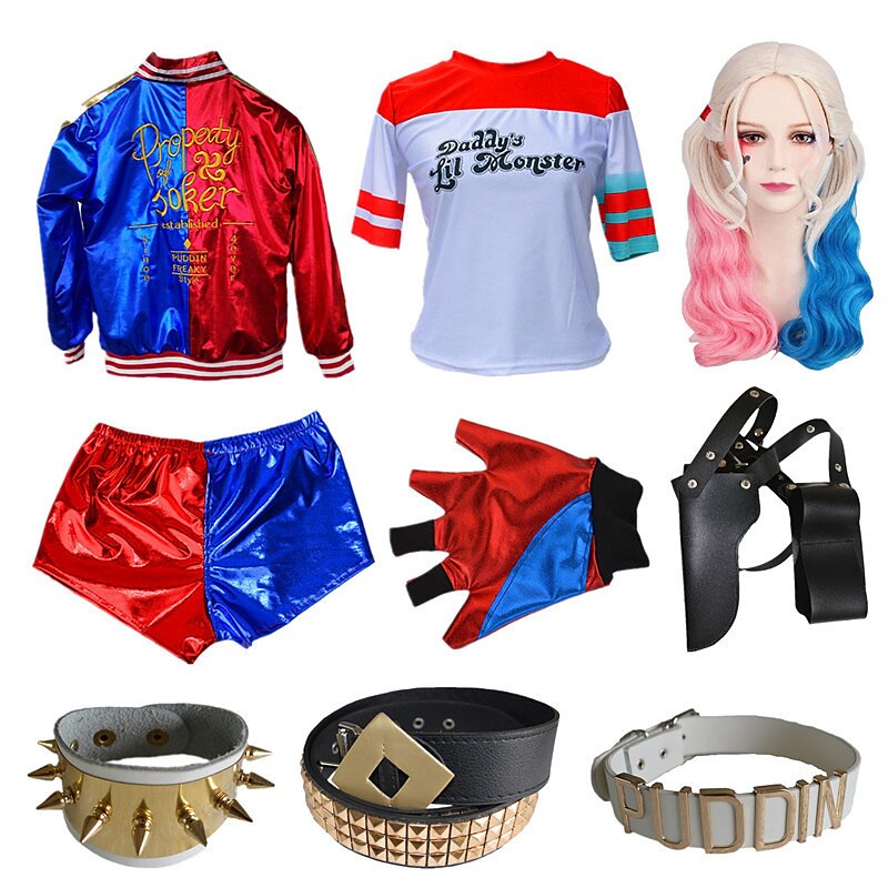 Harley Quinn Joker Suicide Squad Cosplay Costume