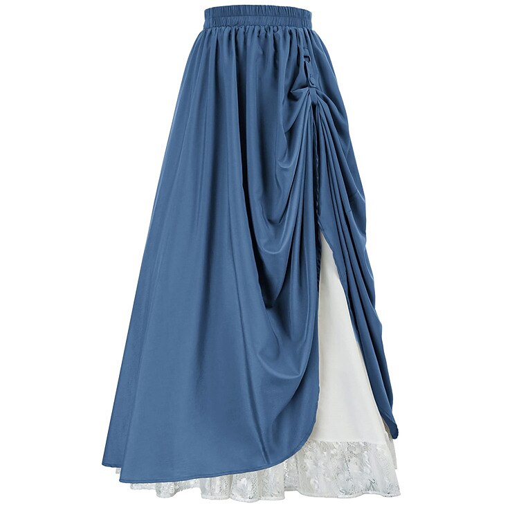 Medieval Renaissance Double Layer Maxi Skirt - Retrorobe