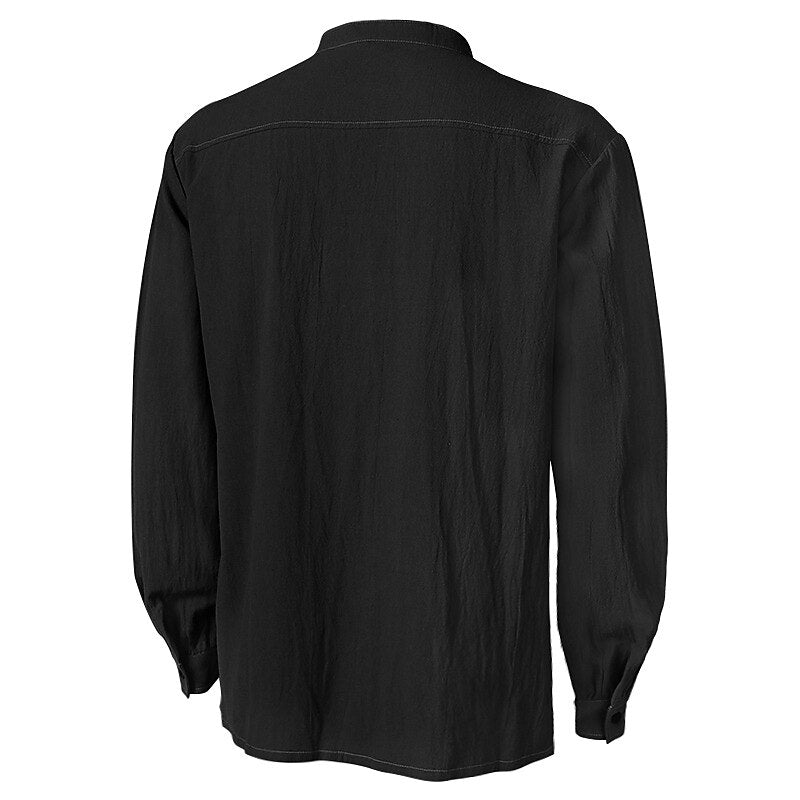 Pirate Style Lace-Up Poet Blouse