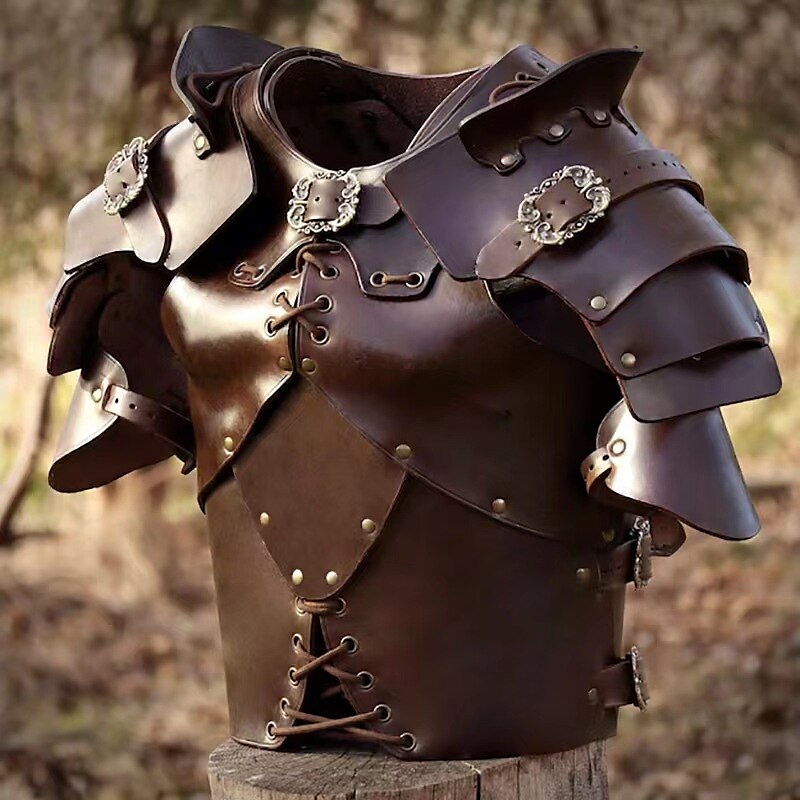 Medieval Renaissance Split Style Armor Set: Shoulder, Chest Guard - Retrorobe