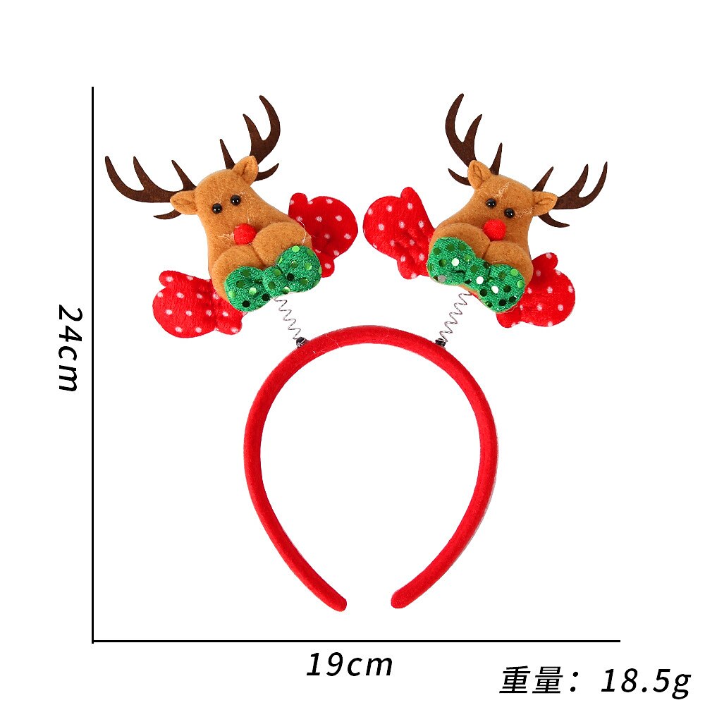 12 PCS Christmas Party Favor Headband