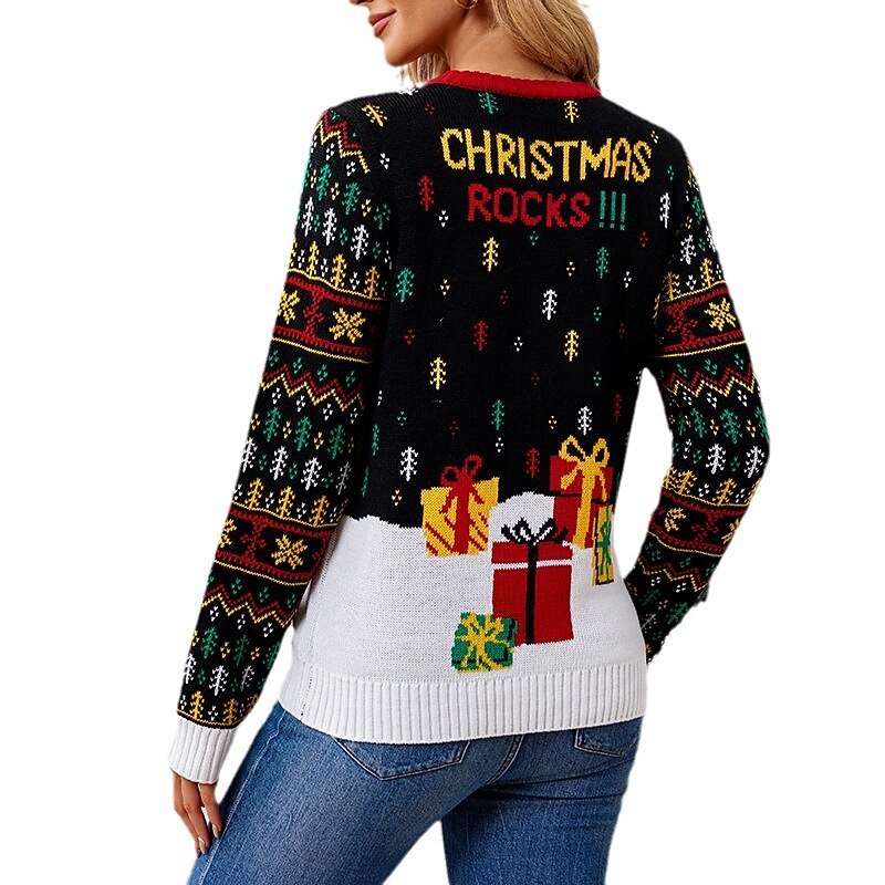 Rockstar Santa Ugly Christmas Sweater