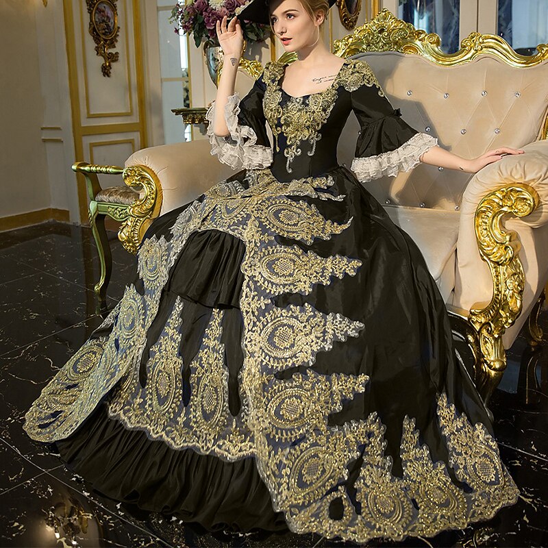 Rococo Baroque Style Court Gown