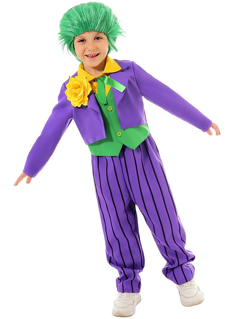 Joker Halloween Outfits with Wig