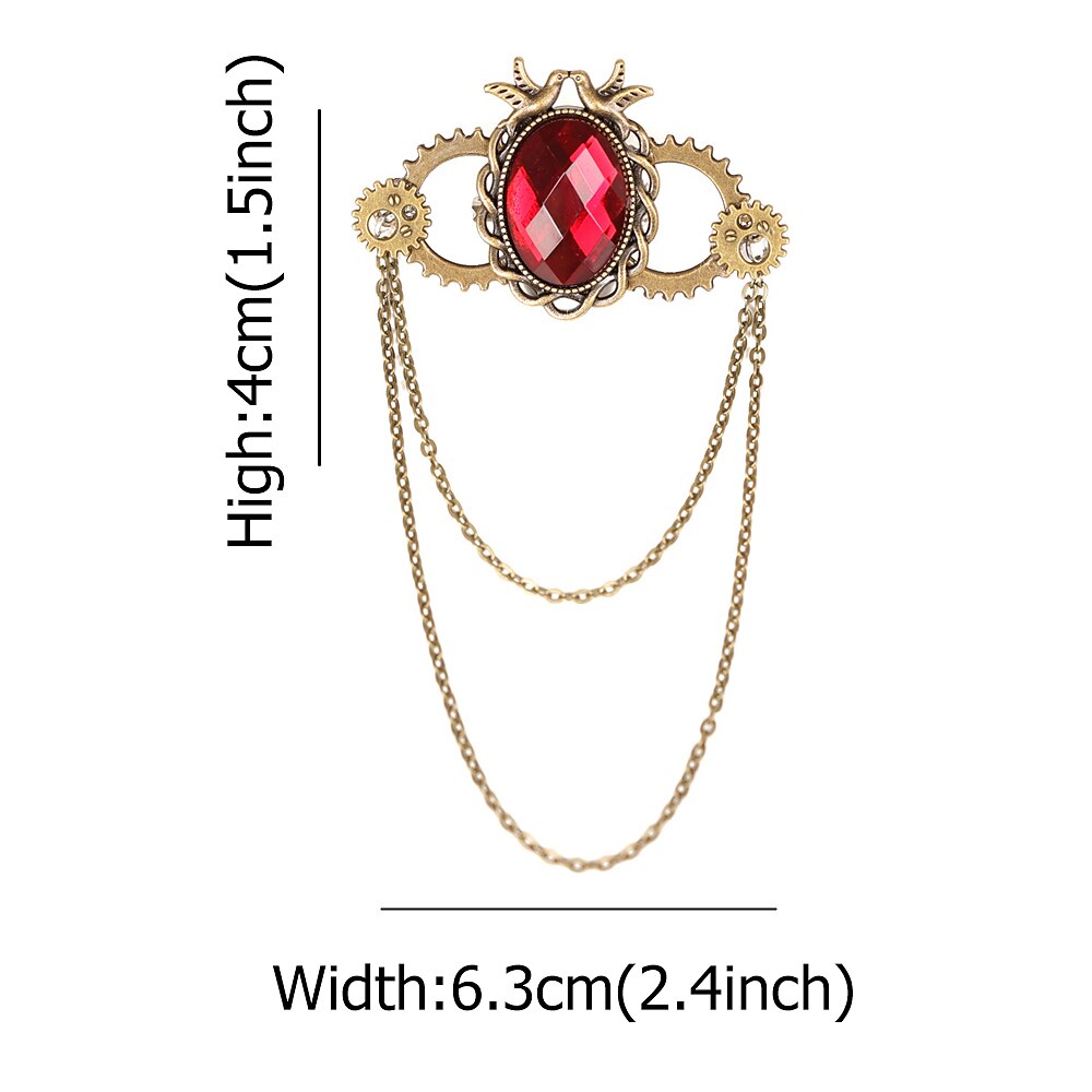 Steampunk Brosche Pin Ruder Brosche Schild Brosche Anstecknadel Abzeichen Brosche