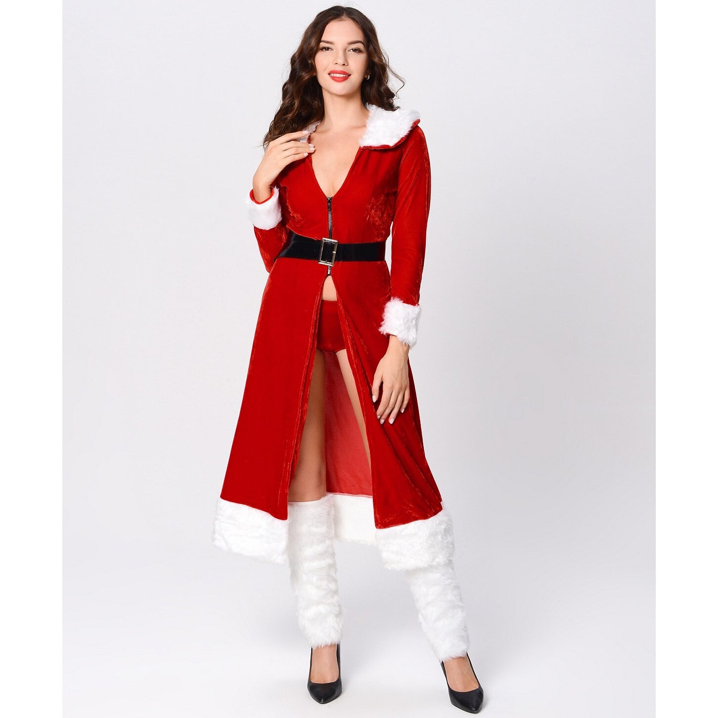 "Naughty List" Santa Lingerie Robe