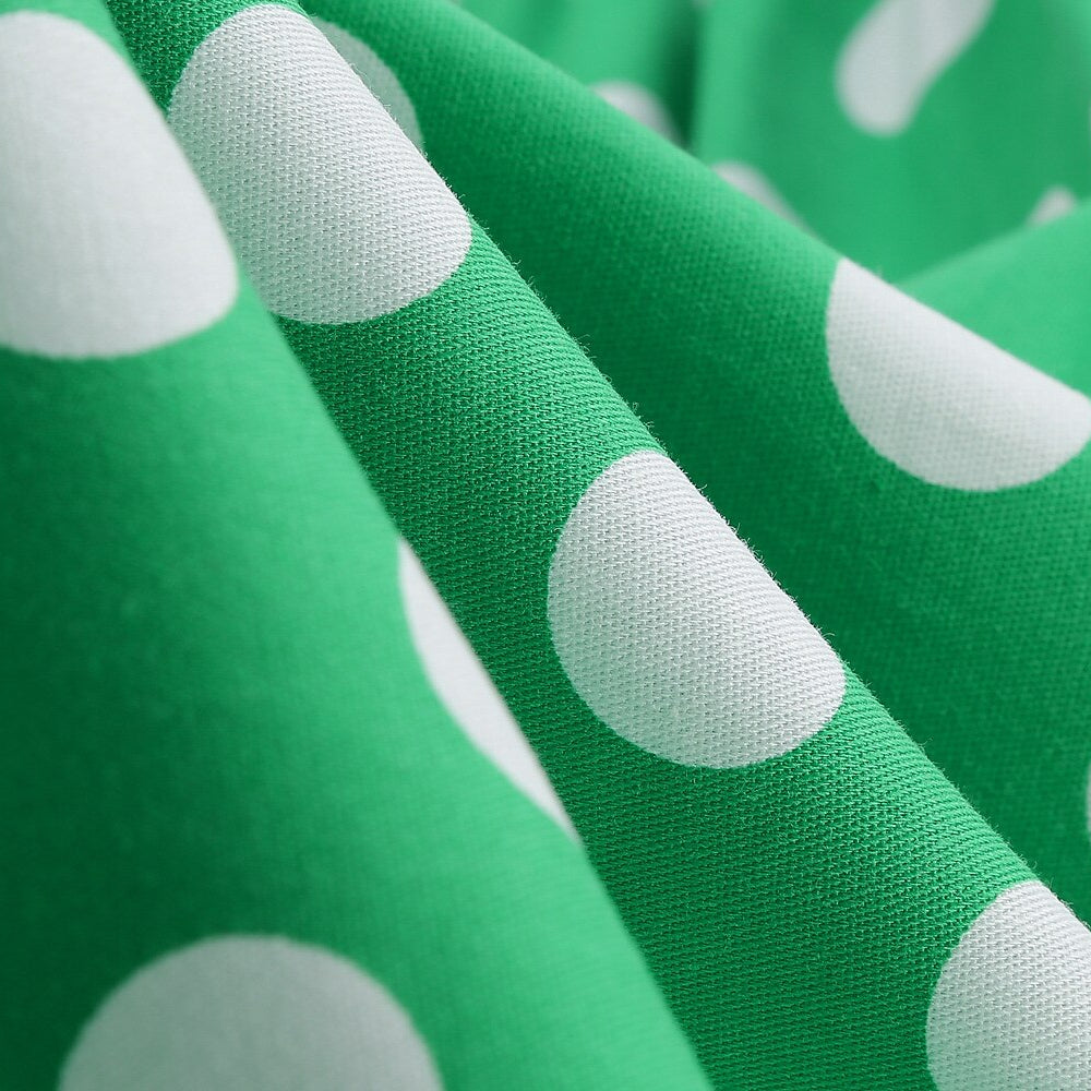 Women's 1950s Polka Dot Halter Neck Flare Dress