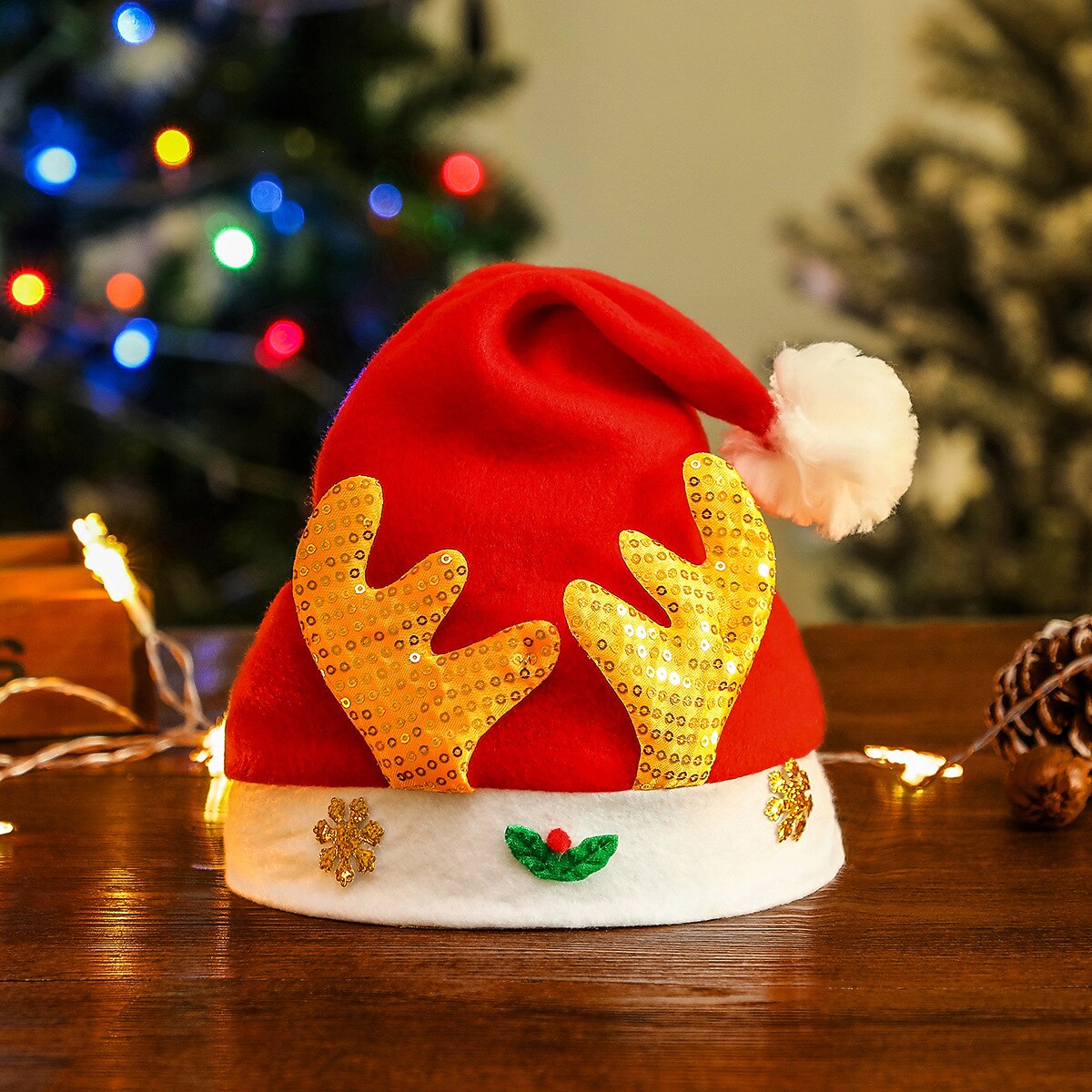 Kid's Reindeer Santa Claus Santa Hat
