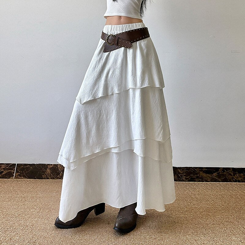 Classic Layered Maxi Skirt - Retrorobe
