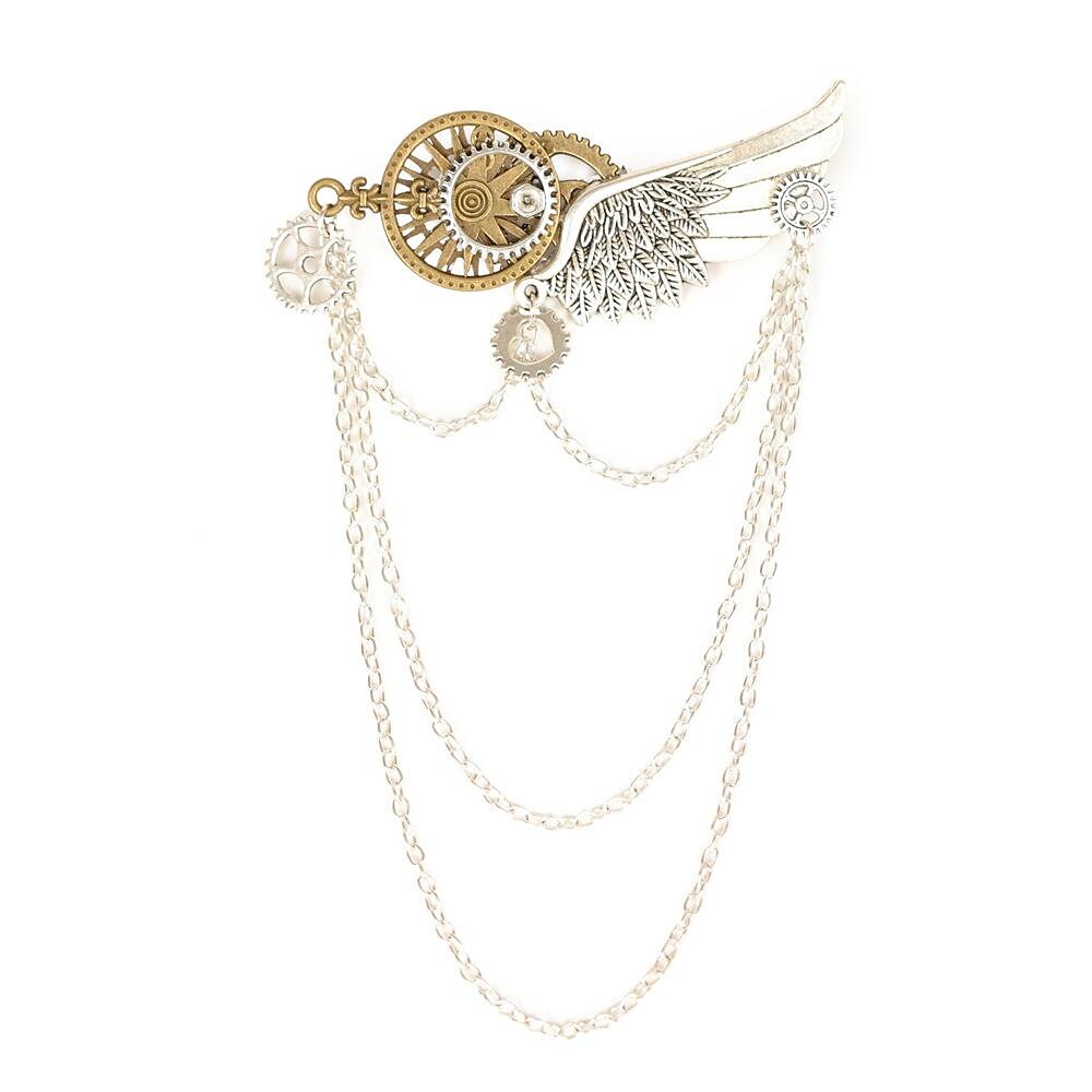 Steampunk Brosche Pin Ruder Brosche Schild Brosche Anstecknadel Abzeichen Brosche