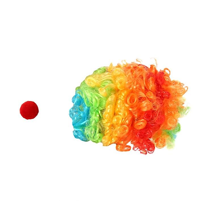Circus Clown Halloween Outfits with Wigs