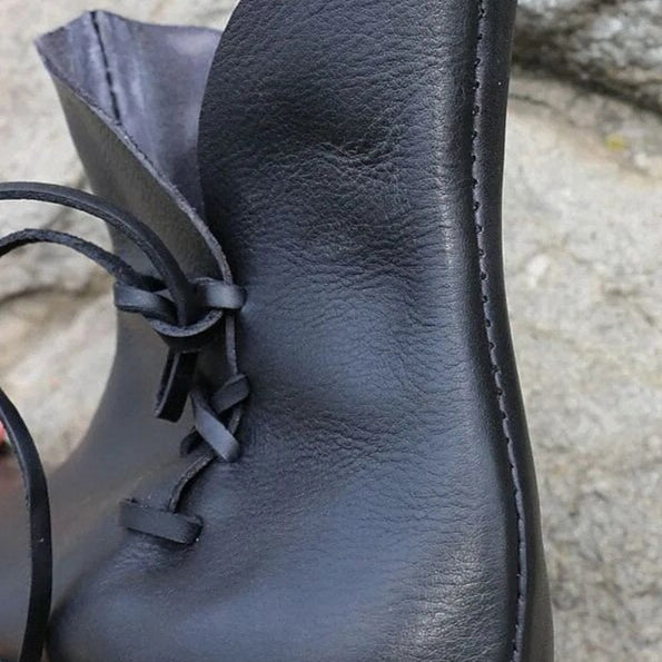 Side Laced Ankle Boots
