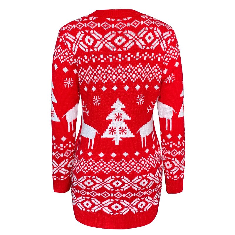 Nordic Reindeer & Tree Ugly Christmas Sweater