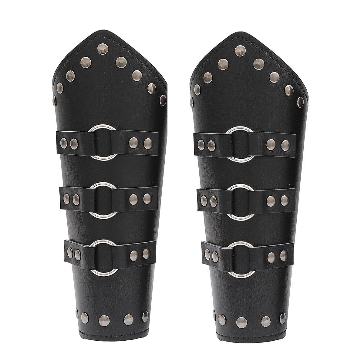 Punk & Gothic Medieval Style Drawstring Bracers - Retrorobe