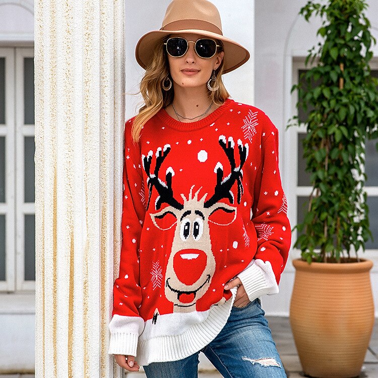 Jolly Rudolph Ugly Christmas Sweater