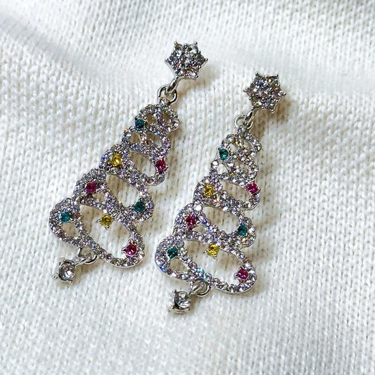 Christmas Rotating Tree Earrings