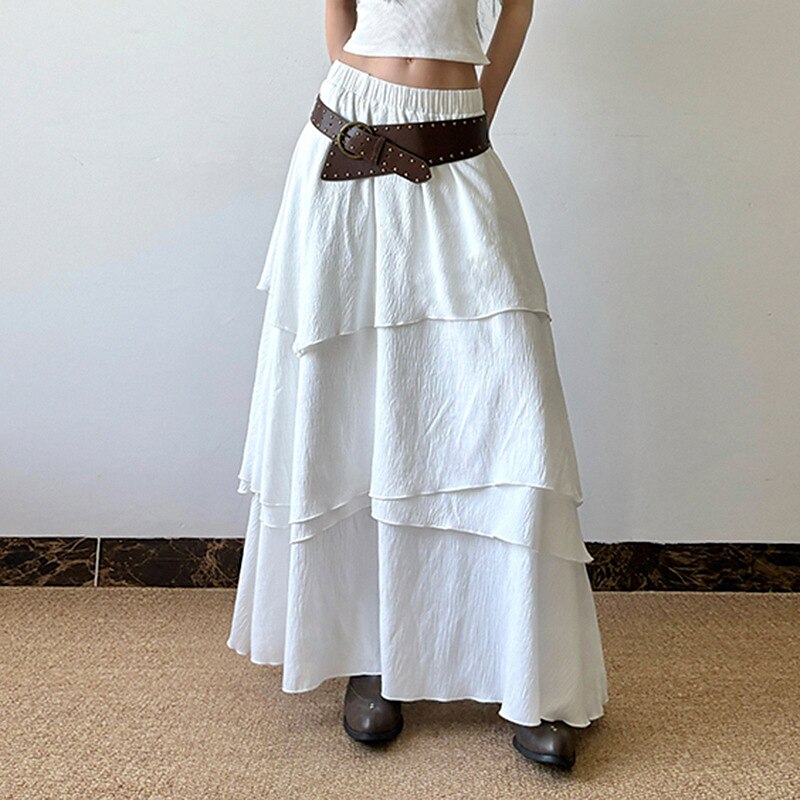 Classic Layered Maxi Skirt - Retrorobe