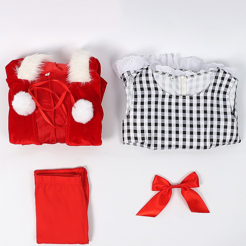 Women's Cindy Lou Who Dress with Red Cape