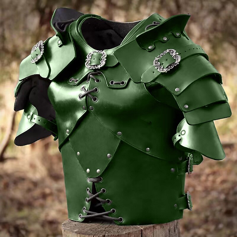 Medieval Renaissance Split Style Armor Set: Shoulder, Chest Guard - Retrorobe