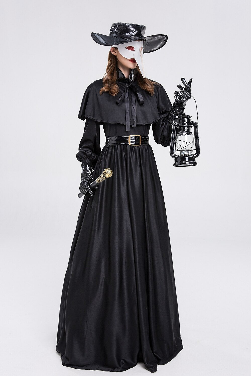 Women's Plague Doctor Costume Cloak