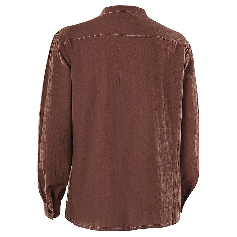 Pirate Style Lace-Up Poet Blouse