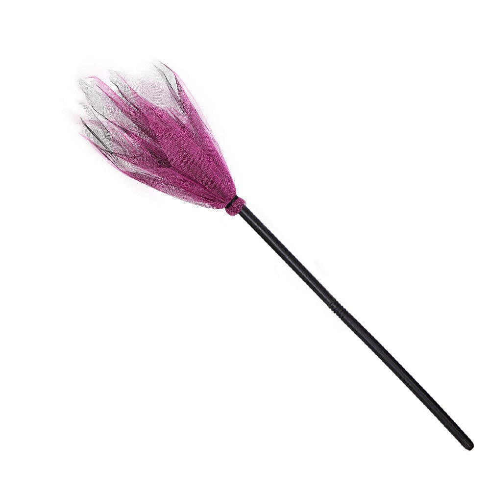 Witch Broomstick Halloween Prop Tulle