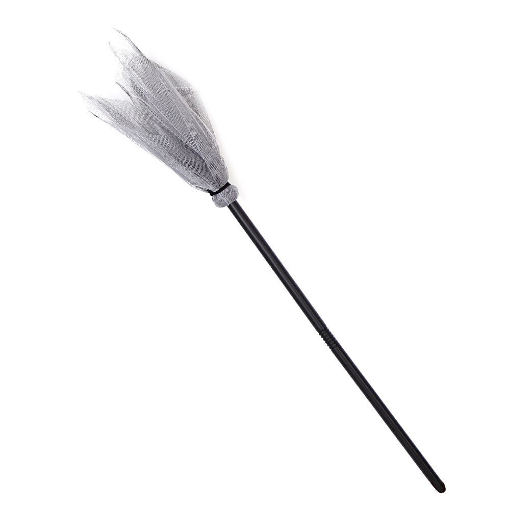 Witch Broomstick Halloween Prop Tulle