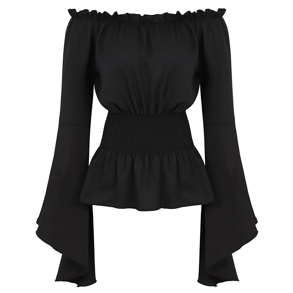 Renaissance Medieval Gothic Victorian Bell Sleeves Tops