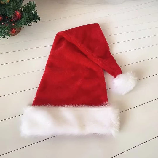 2 PCS Christmas Santa Claus Plush Hat