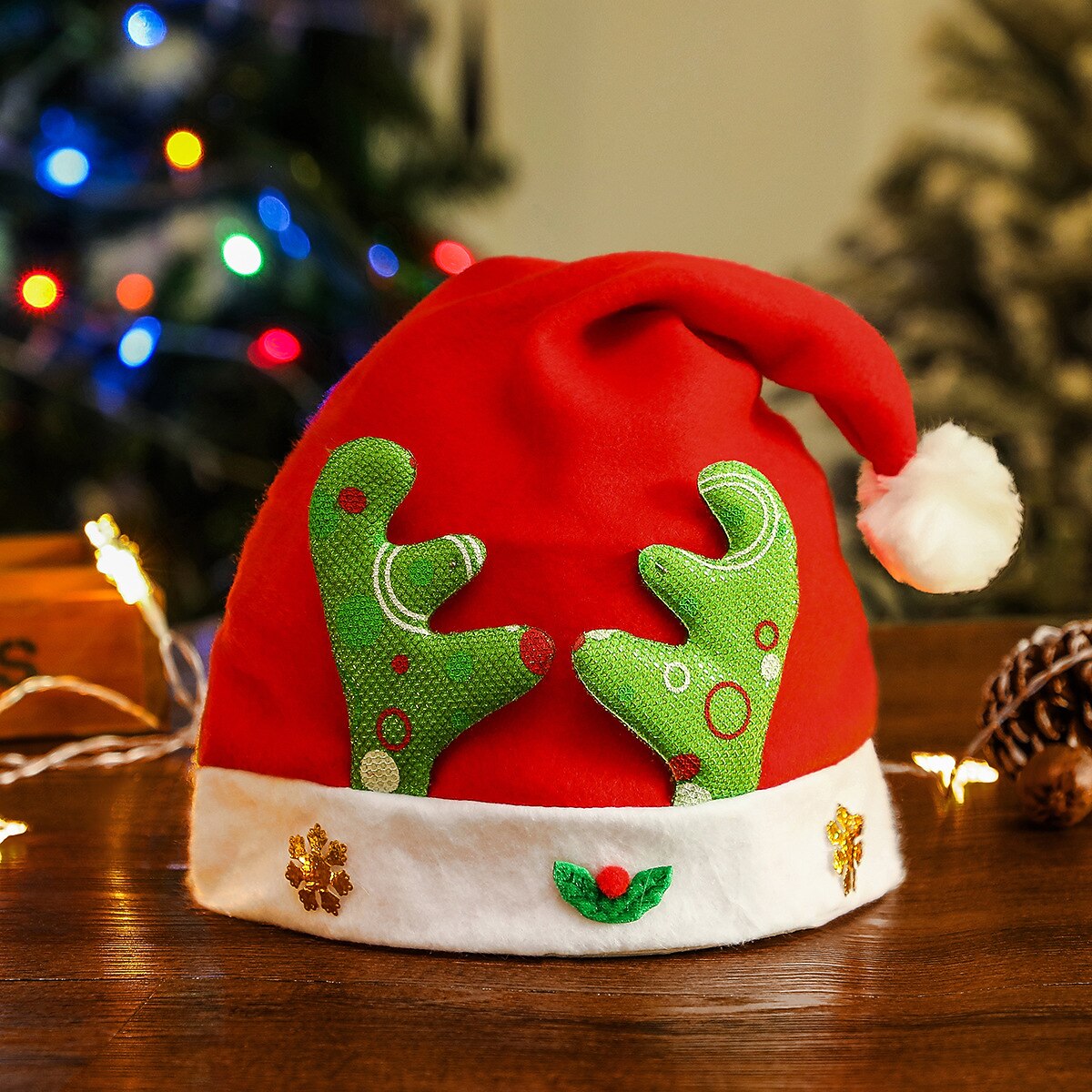 Kid's Reindeer Santa Claus Santa Hat