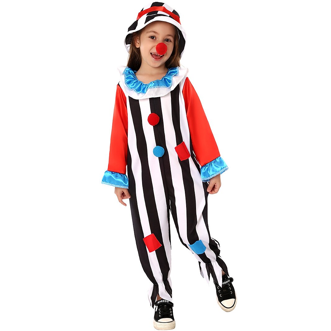 Circus Clown Halloween Jumpsuit for Kids