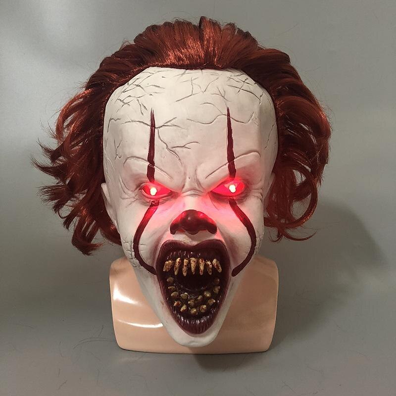 Pennywise Killer Clown Mask with Light