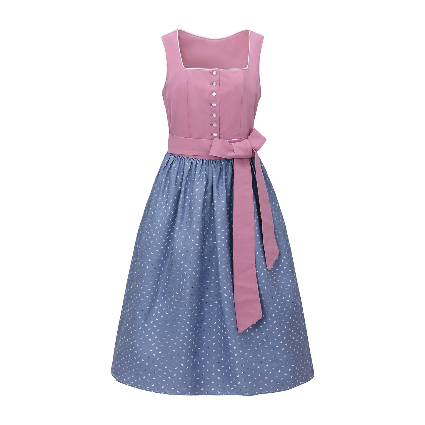Traditional Bavarian Dirndl Dress with Apron