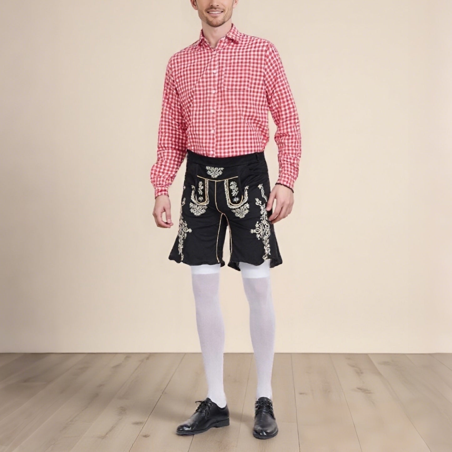 Oktoberfest Men's Lederhosen Set with Shirt