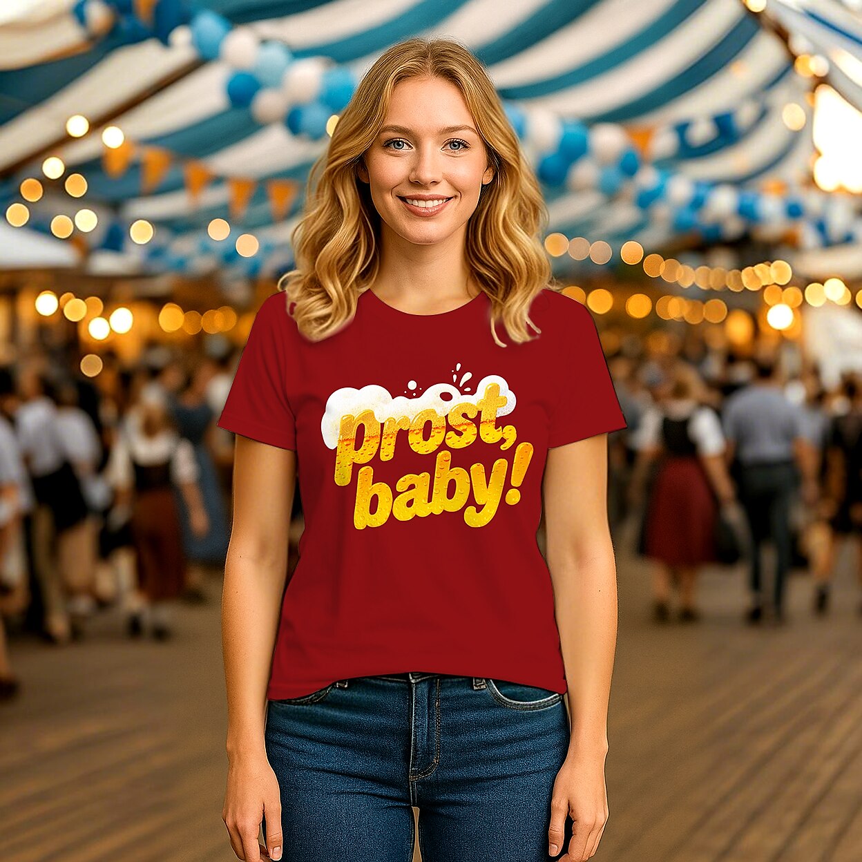 Women's Oktoberfest Prost Baby Beer T-shirt