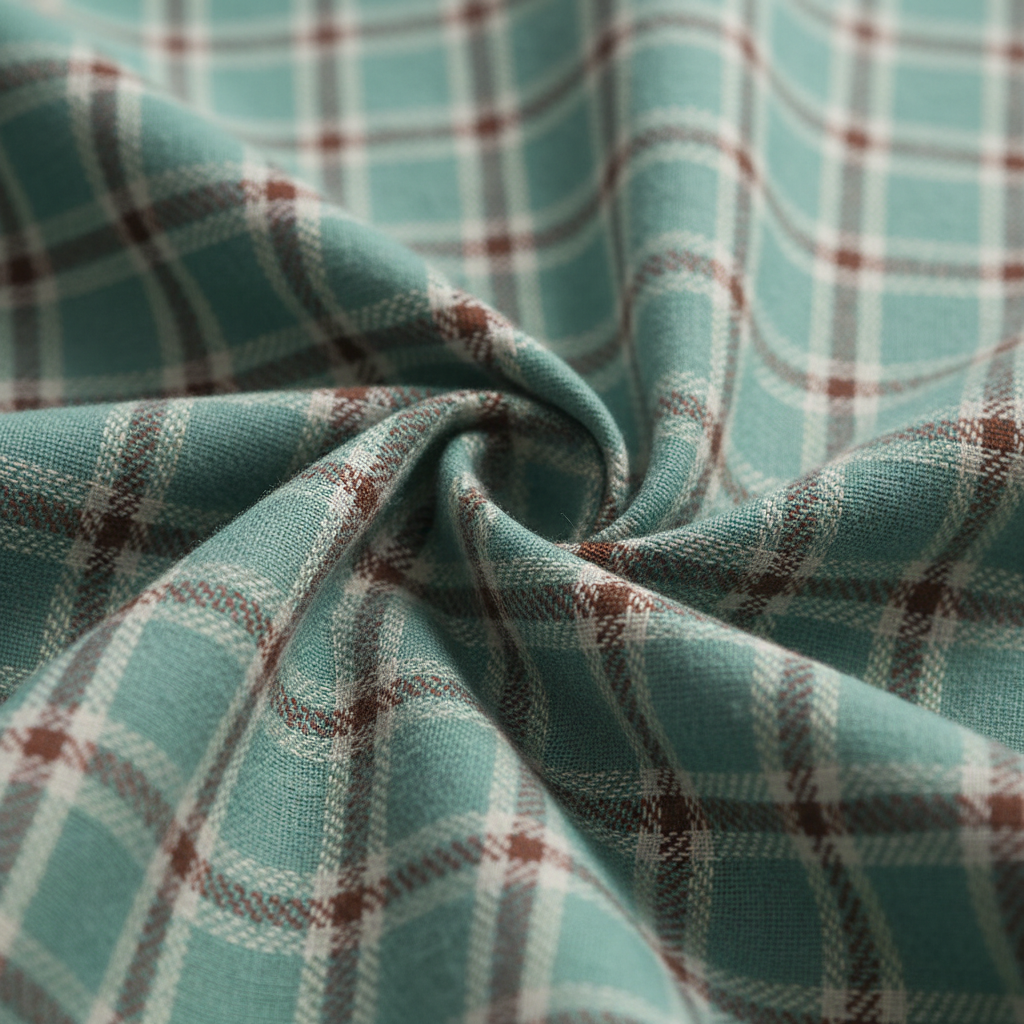 Women's 1950s Plaid Checkered Lapel Collar Swing Dress