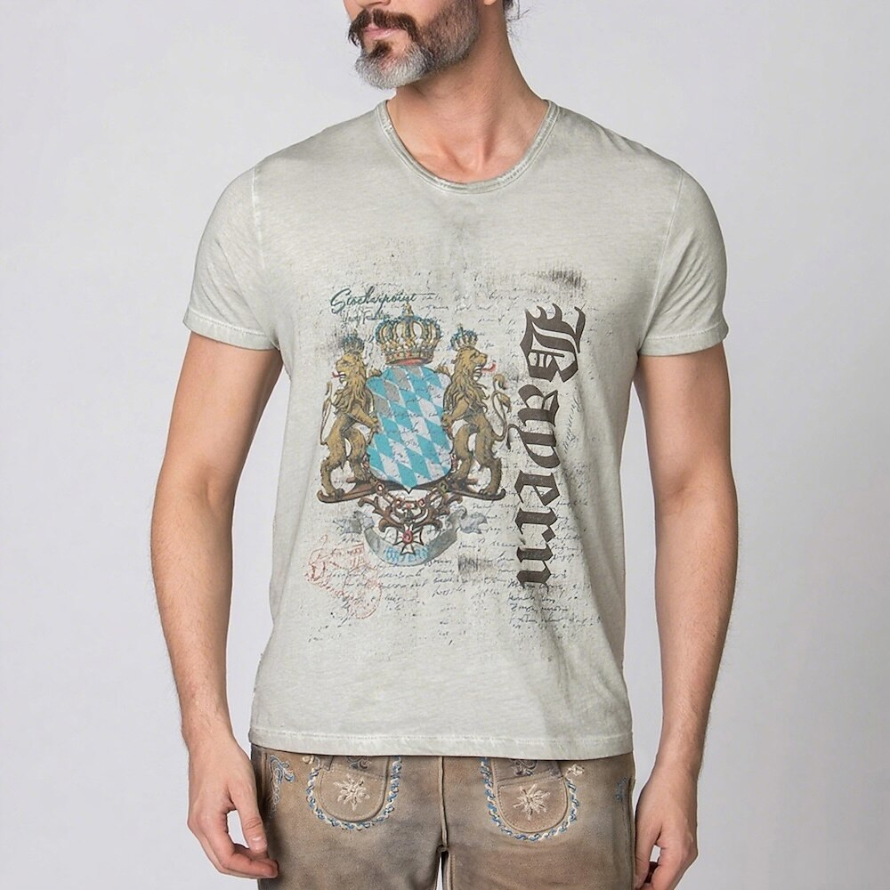 Oktoberfest Bayerisches Wappen Heritage T-Shirt
