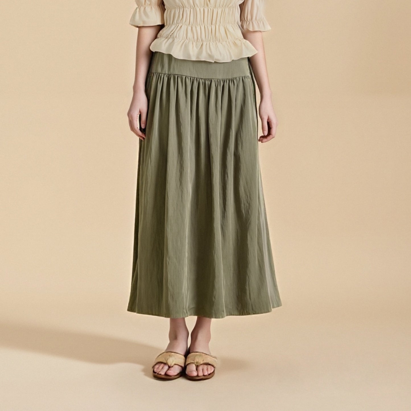 Maxirock mit hoher Taille im Renaissance-Stil