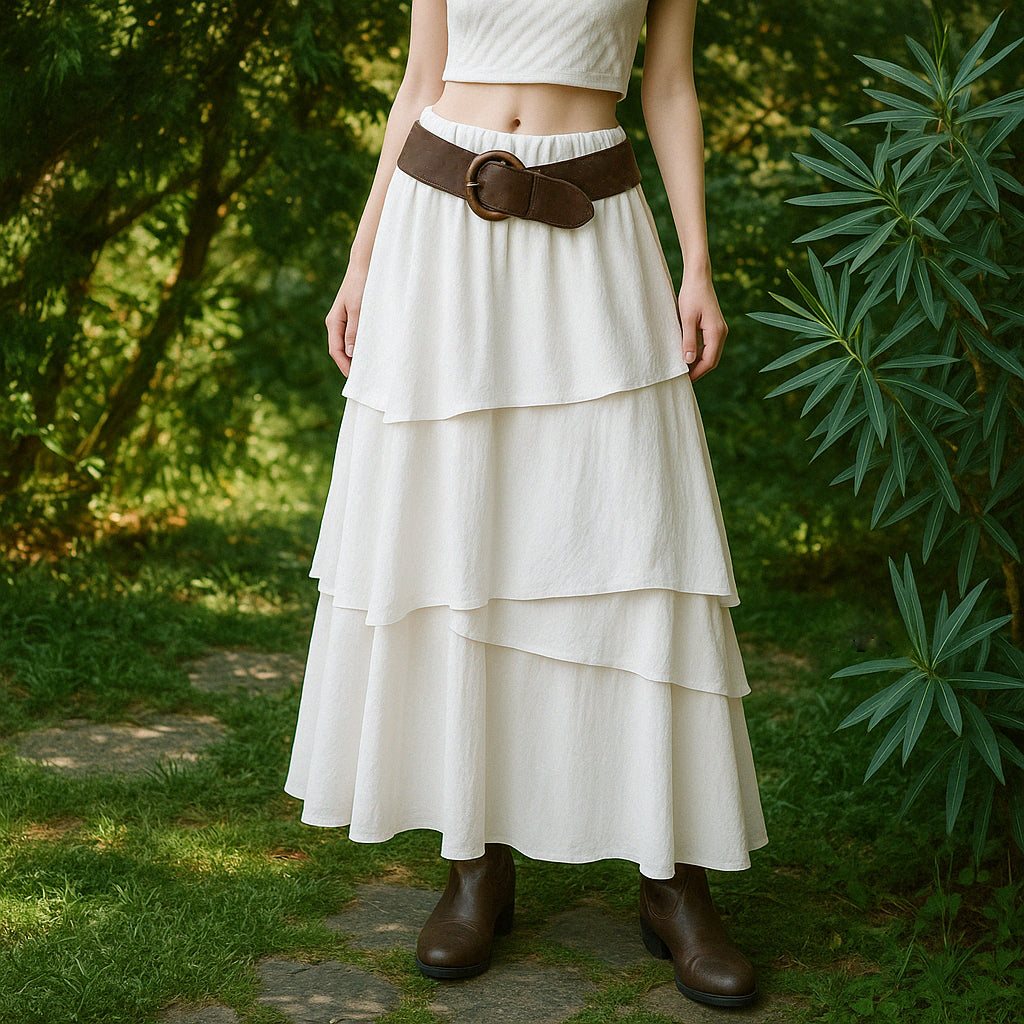 Classic Layered Maxi Skirt - Retrorobe