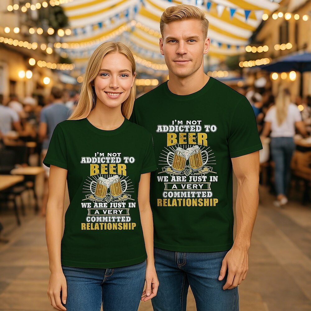 Unisex Oktoberfest Beer Graphic T-shirt 1pc