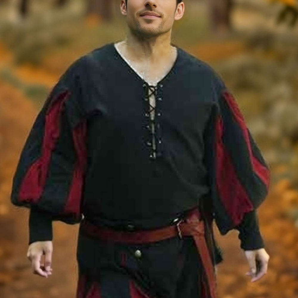 Landsknecht Renaissance Shirt Slashed Sleeve Tunic