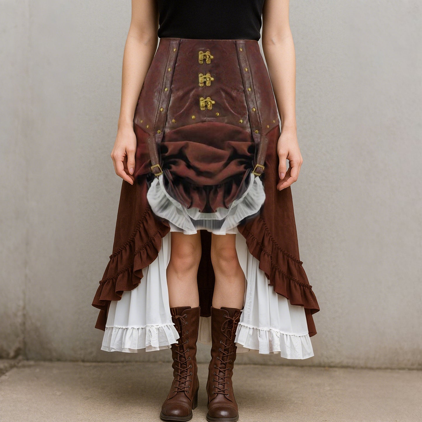 Punk & Gothic Style Skirt for Goth Girl Look