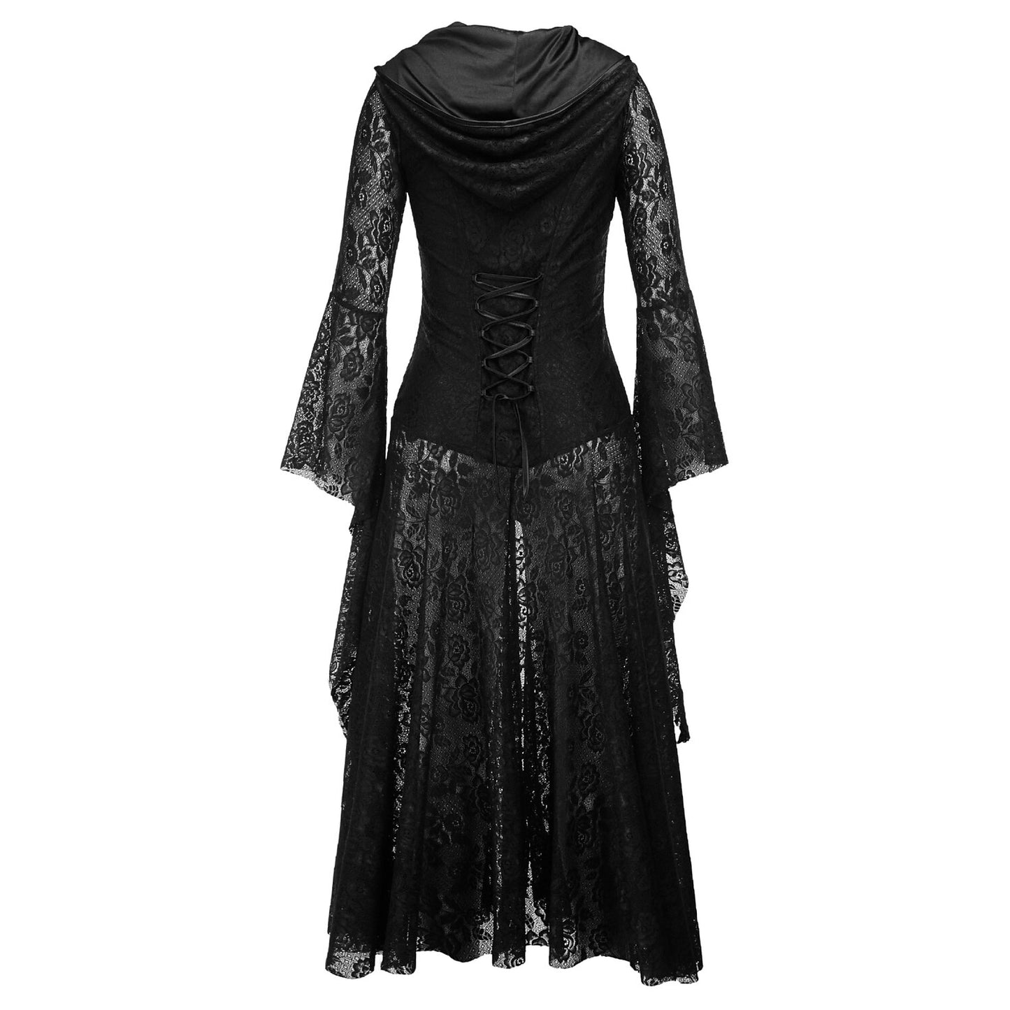 Gothic Witch lace-up lace Dress