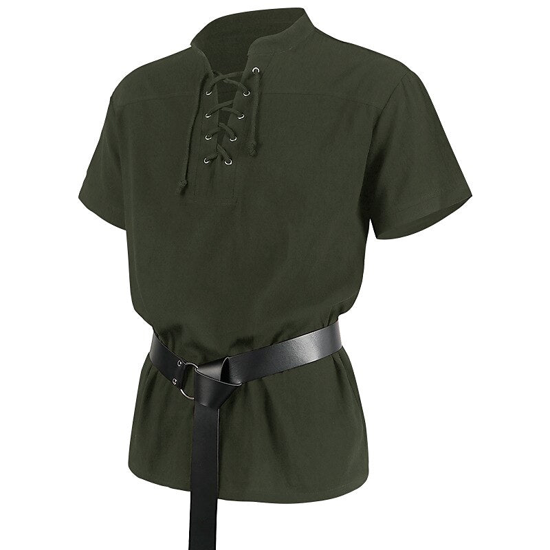 Pirate Style Lace-up Tunic