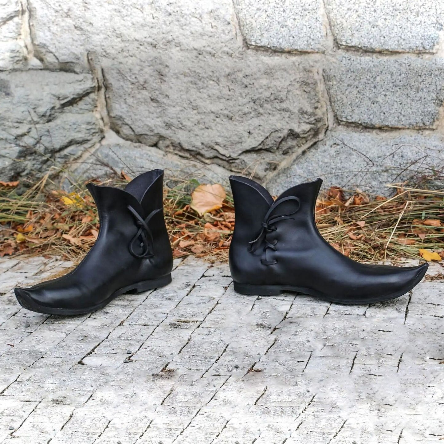 Side Laced Ankle Boots